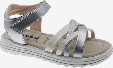 Beppi Sandale in Silber: Vorderseite