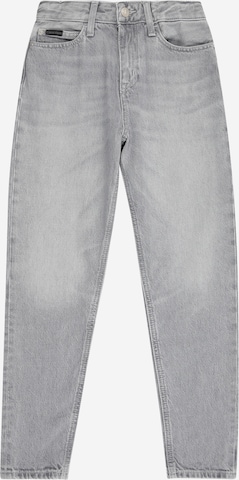 pilka Calvin Klein Jeans Siaurėjantis Džinsai: priekis