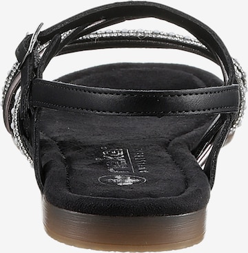 Rieker Strap sandal in Black