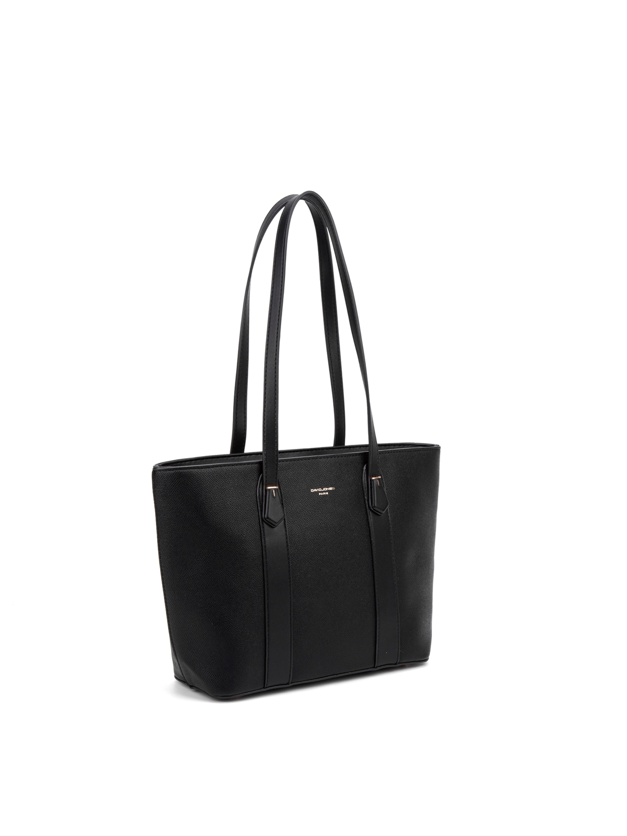 Borsa a spalla 'Borsa a Spalla Donna Vegan Leather 36x23 cm - Chiusura Zip' di David Jones in nero