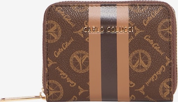 Carlo Colucci Geldbörse 'Elma' in Braun: Vorderseite
