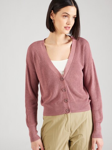 VERO MODA Knit Cardigan 'NEW LEXSUN' in Pink: front