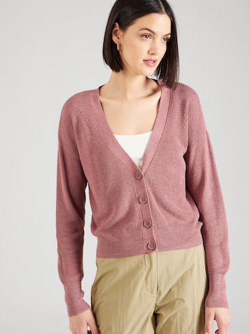 VERO MODA Knit Cardigan 'NEW LEXSUN' in Pink: front