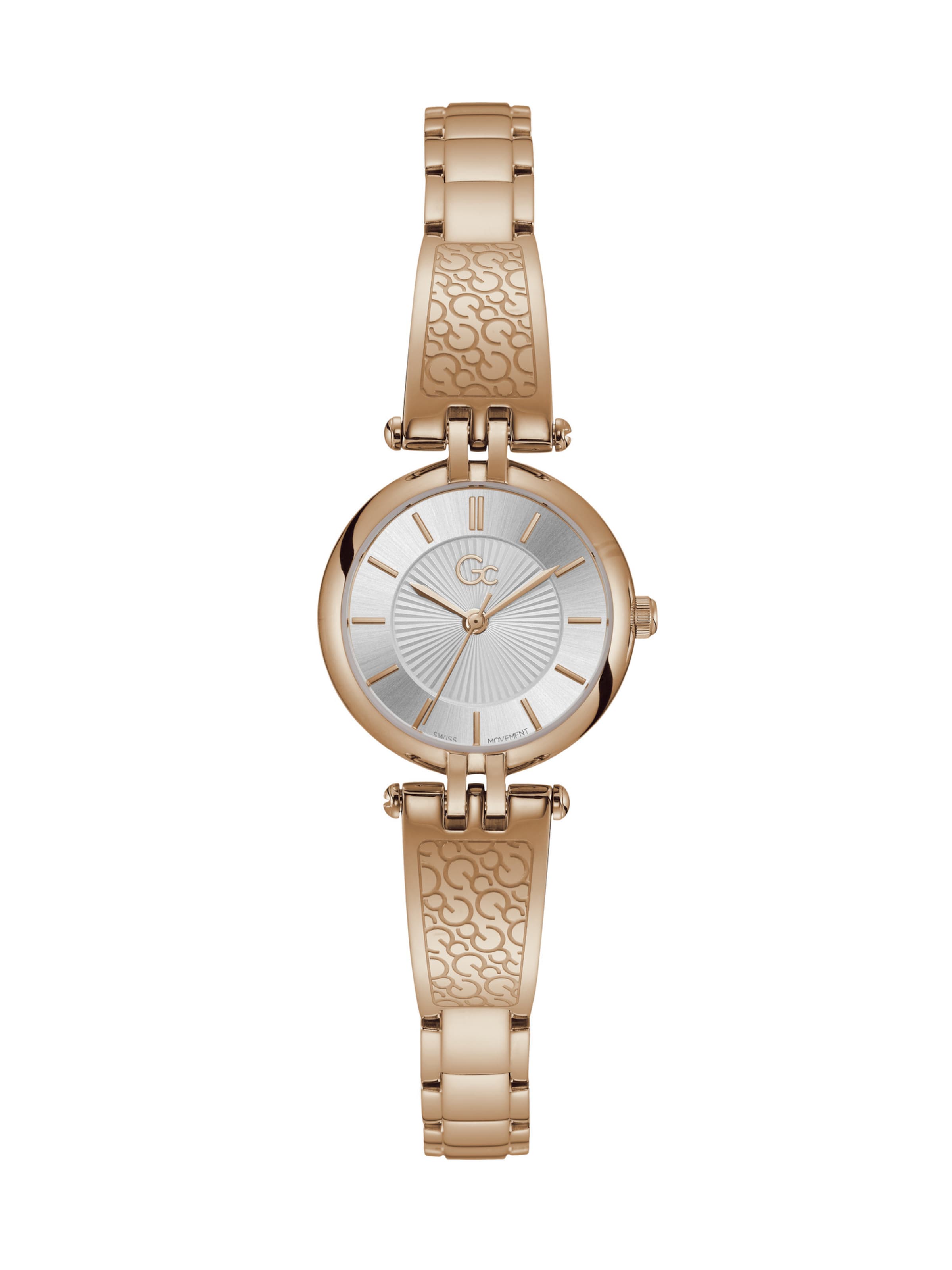 Gc Analoguhr in Gold: Vorderseite