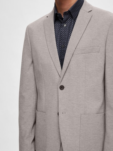 Coupe slim Veste de costume 'Delon' SELECTED HOMME en gris