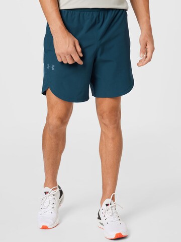 UNDER ARMOUR Regular Sports trousers in Blue: front