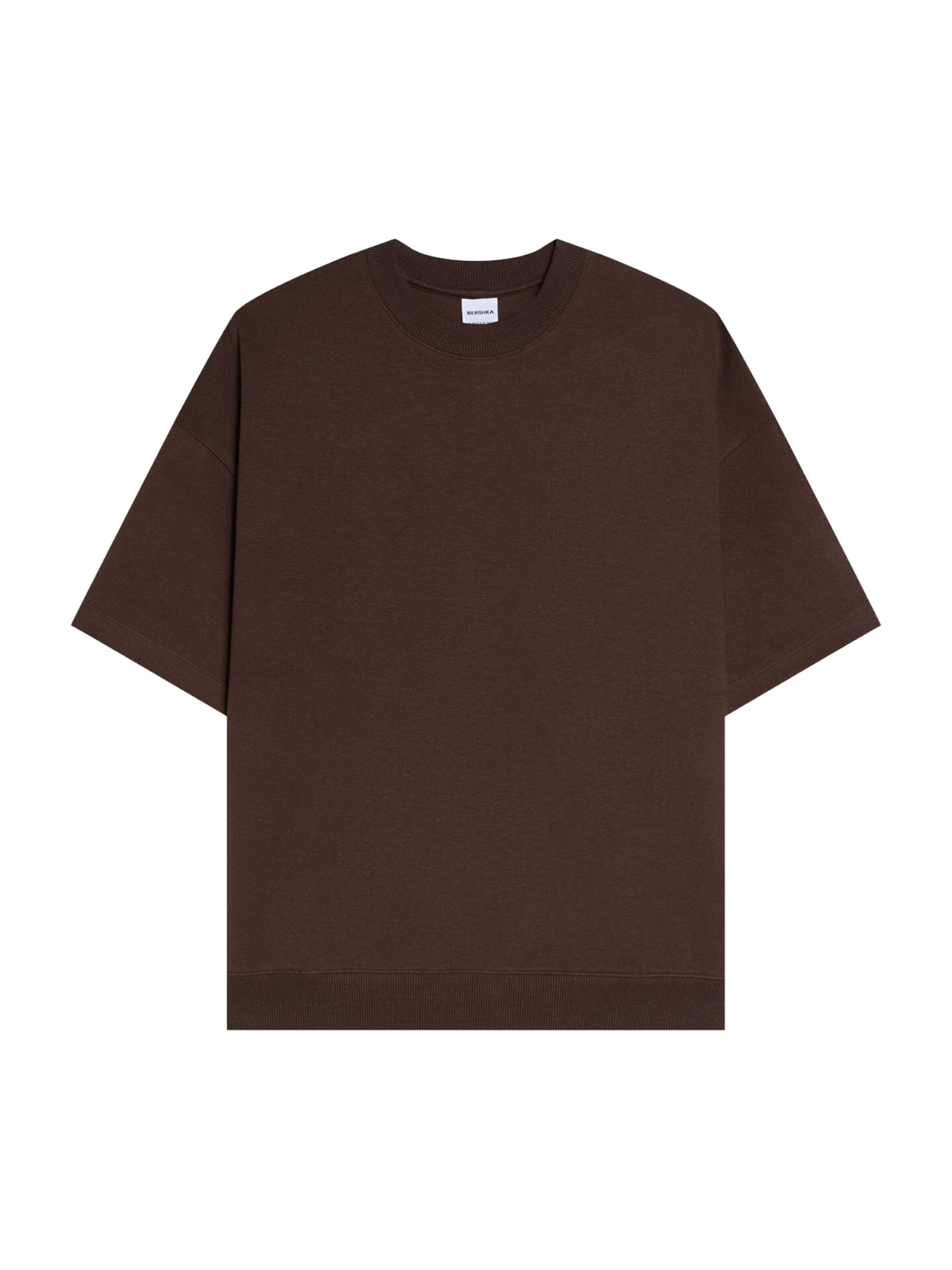 Bershka Bluzka sportowa w kolorze brązowy: przód