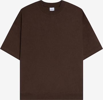 Bershka Bluzka sportowa w kolorze brązowy: przód