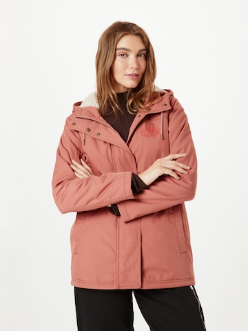 BILLABONG Přechodová parka 'SIMPLY THE BEST' – pink: přední strana