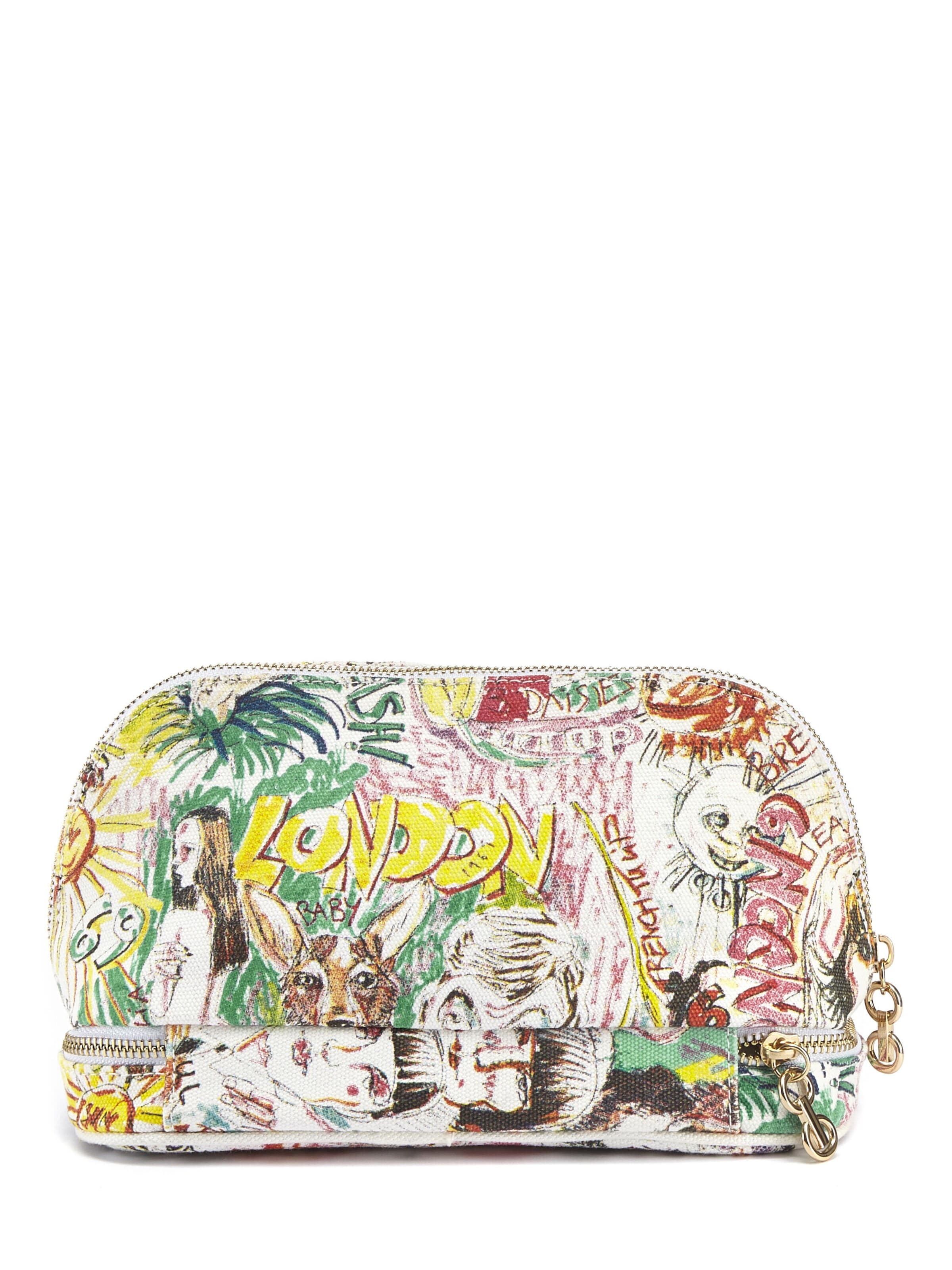 LOOKS by Wolfgang Joop Make up tas 'DOUBLEZIP' in Wit