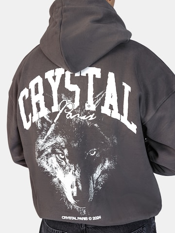Crystal Paris Sweatshirt 'Nightwolf' in Grey