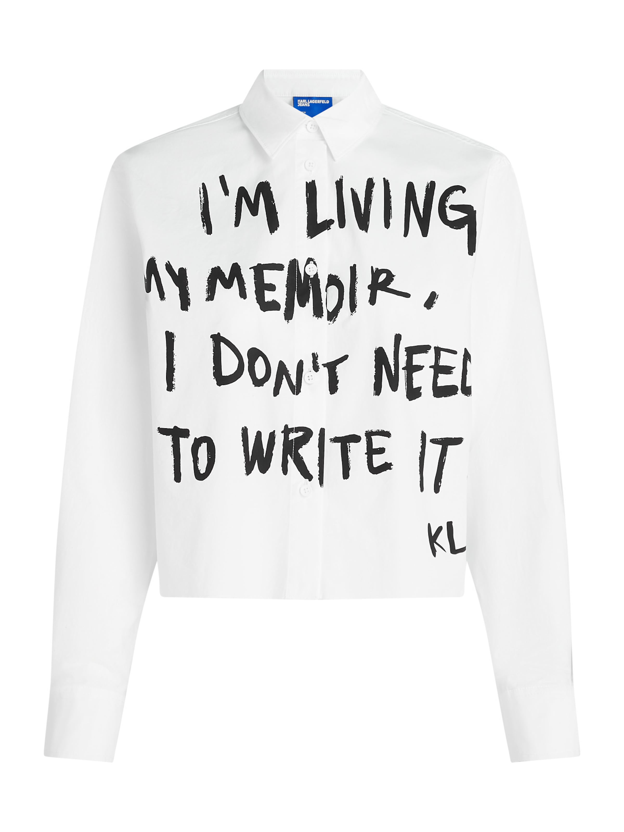 KARL LAGERFELD JEANS Halenka – bílá: přední strana