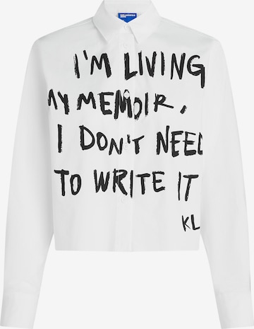 balts KARL LAGERFELD JEANS Blūze: no priekšpuses