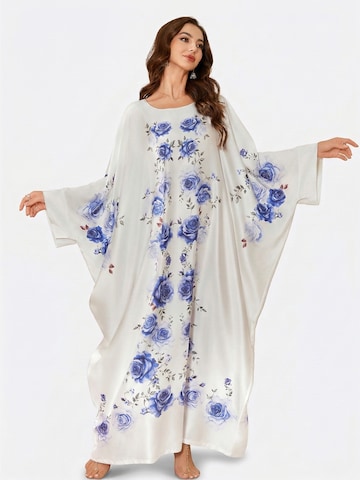 Vivi Idee Morgenmantel 'Kaftan'‌ in Weiß: Vorderseite