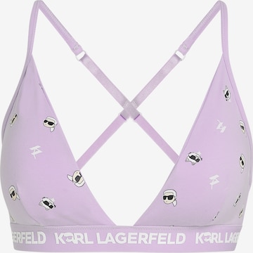 Soutien-gorge Karl Lagerfeld en violet : devant