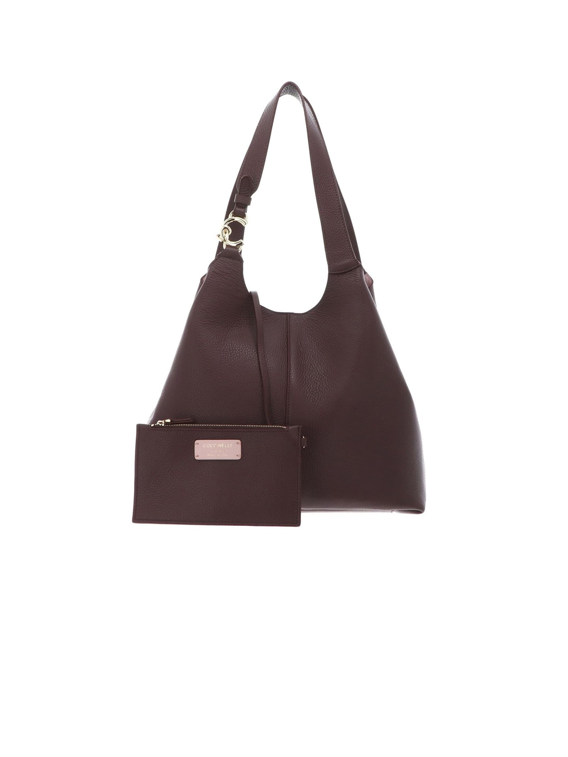 Coccinelle - Bolso de hombro en marrón: frente