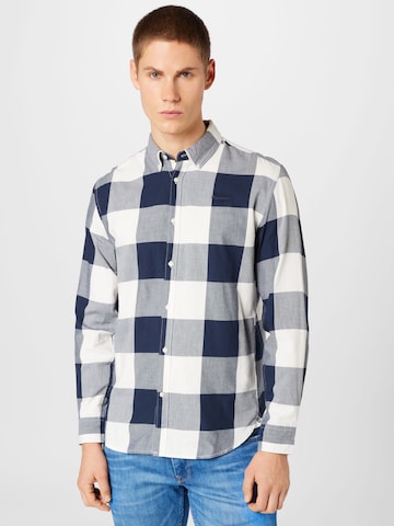 Coupe regular Chemise 'FELIX' Pepe Jeans en bleu : devant