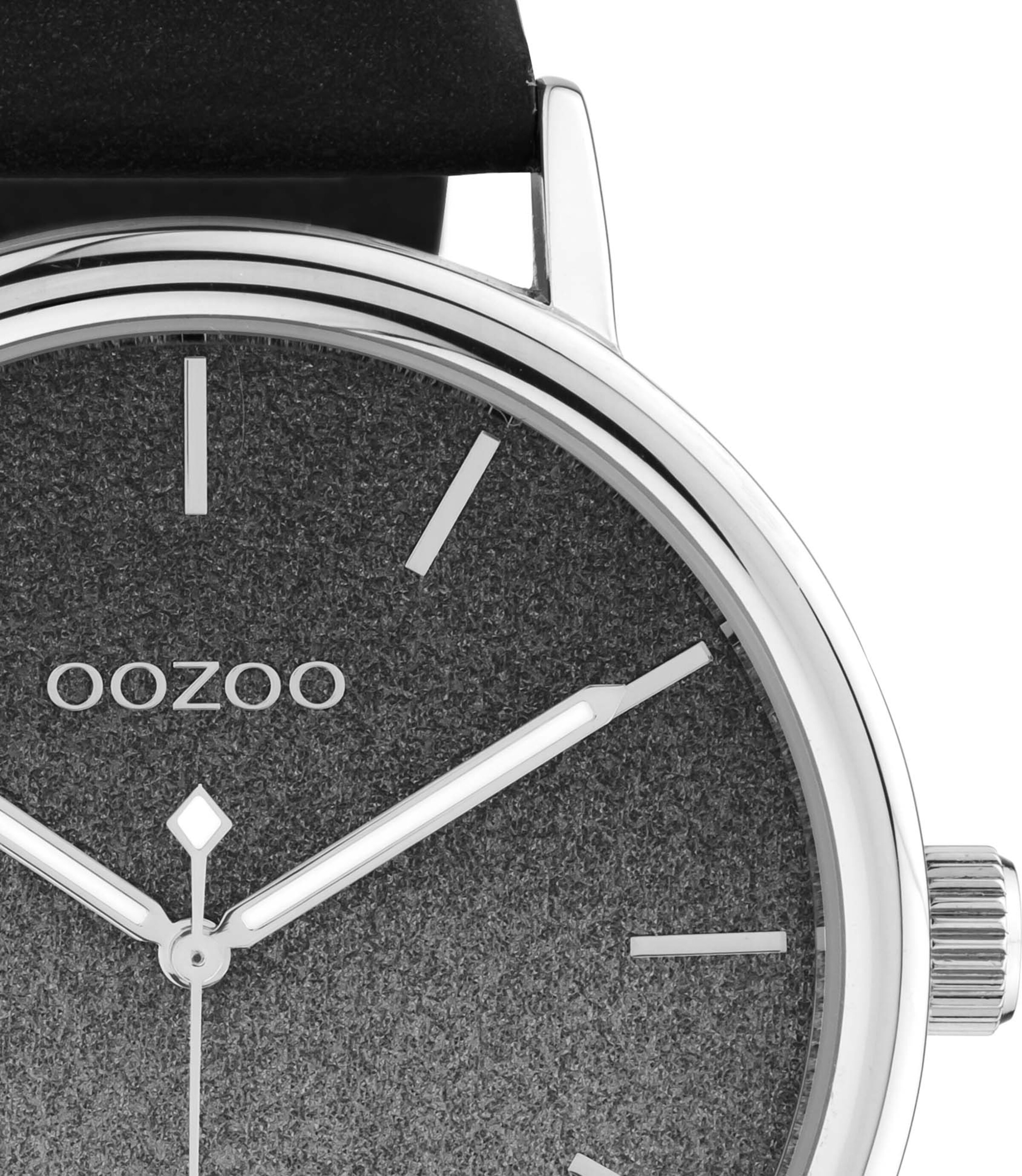 OOZOO Analoguhr in Silber