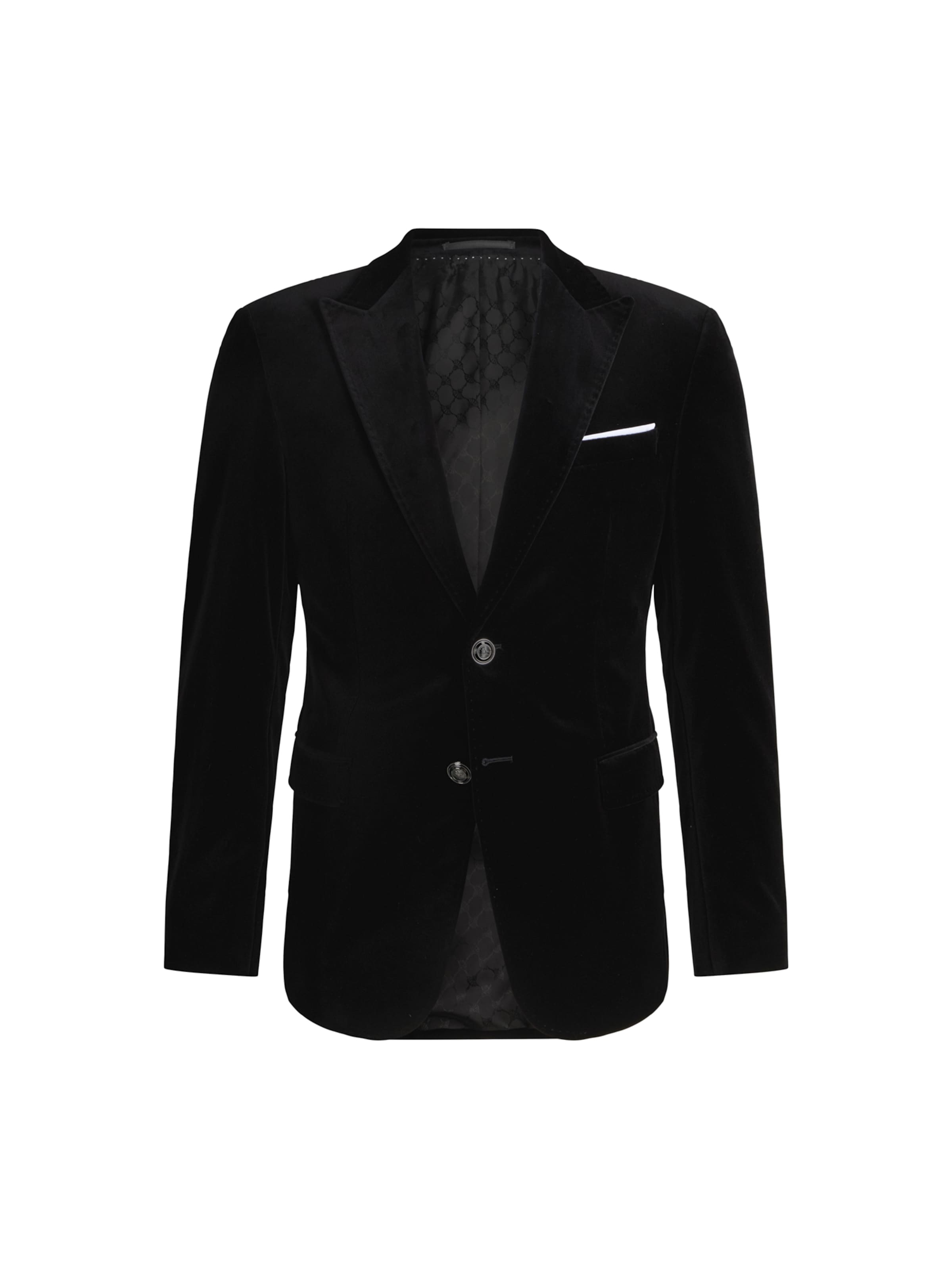 JOOP! Slim Fit Sakko 'Horace-Velvet' in Schwarz: Vorderseite
