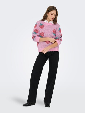 ONLY Свитер 'ONLEVA' в Ярко-розовый