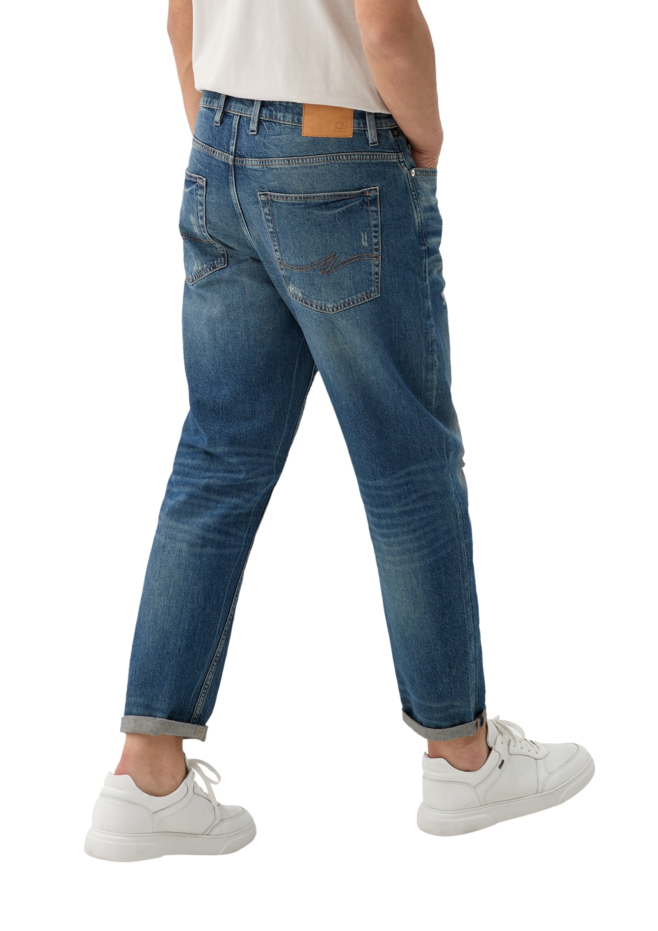 QS Tapered Jeans in Blauw