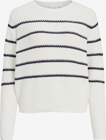 VILA Sweater 'Roba' in White: front