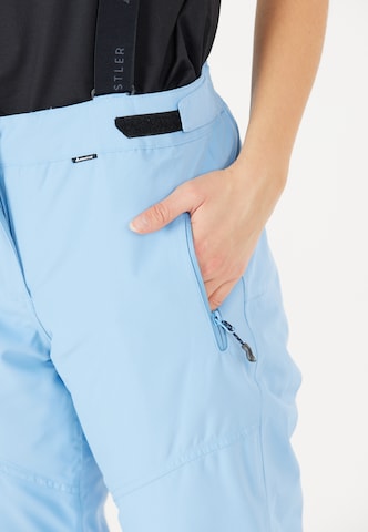 Whistler Regular Workout Pants 'Drizzle' in Blue