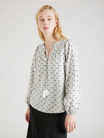 Marks & Spencer Blouse 'Popover' in Wit: voorkant