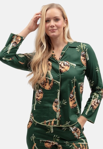 Camicia da notte di Cyberjammies in verde: frontale
