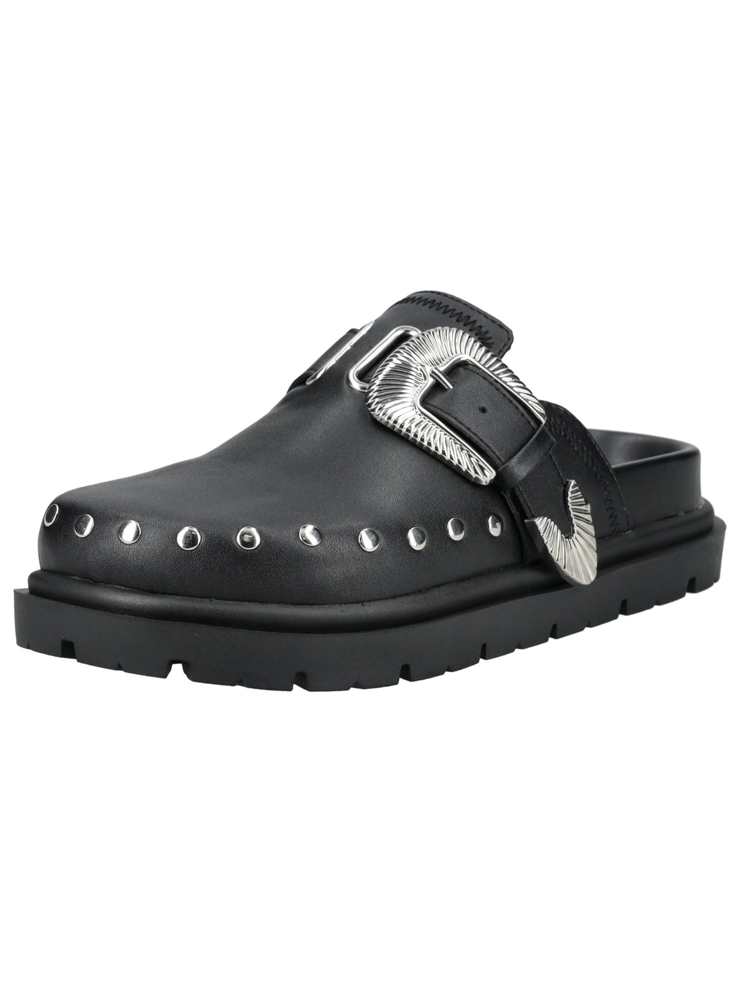 STEVE MADDEN Mules in Black: front