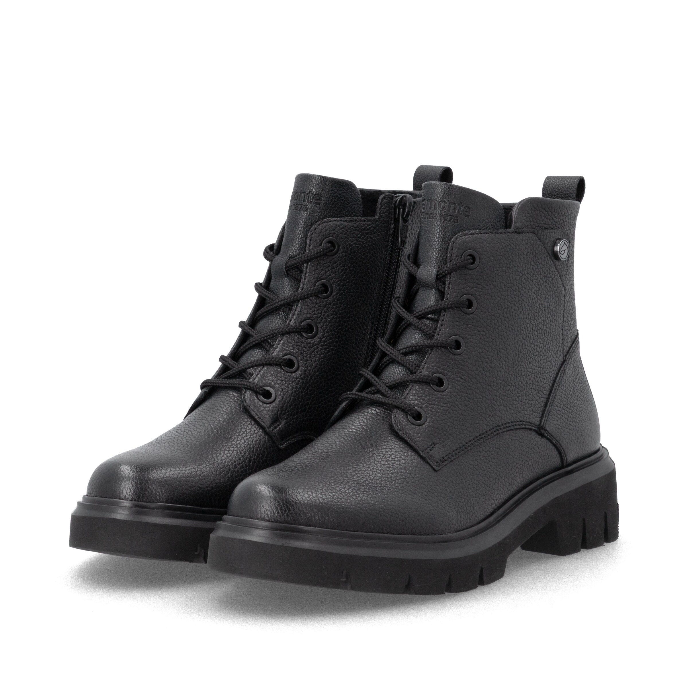 Bottines à lacets REMONTE en noir