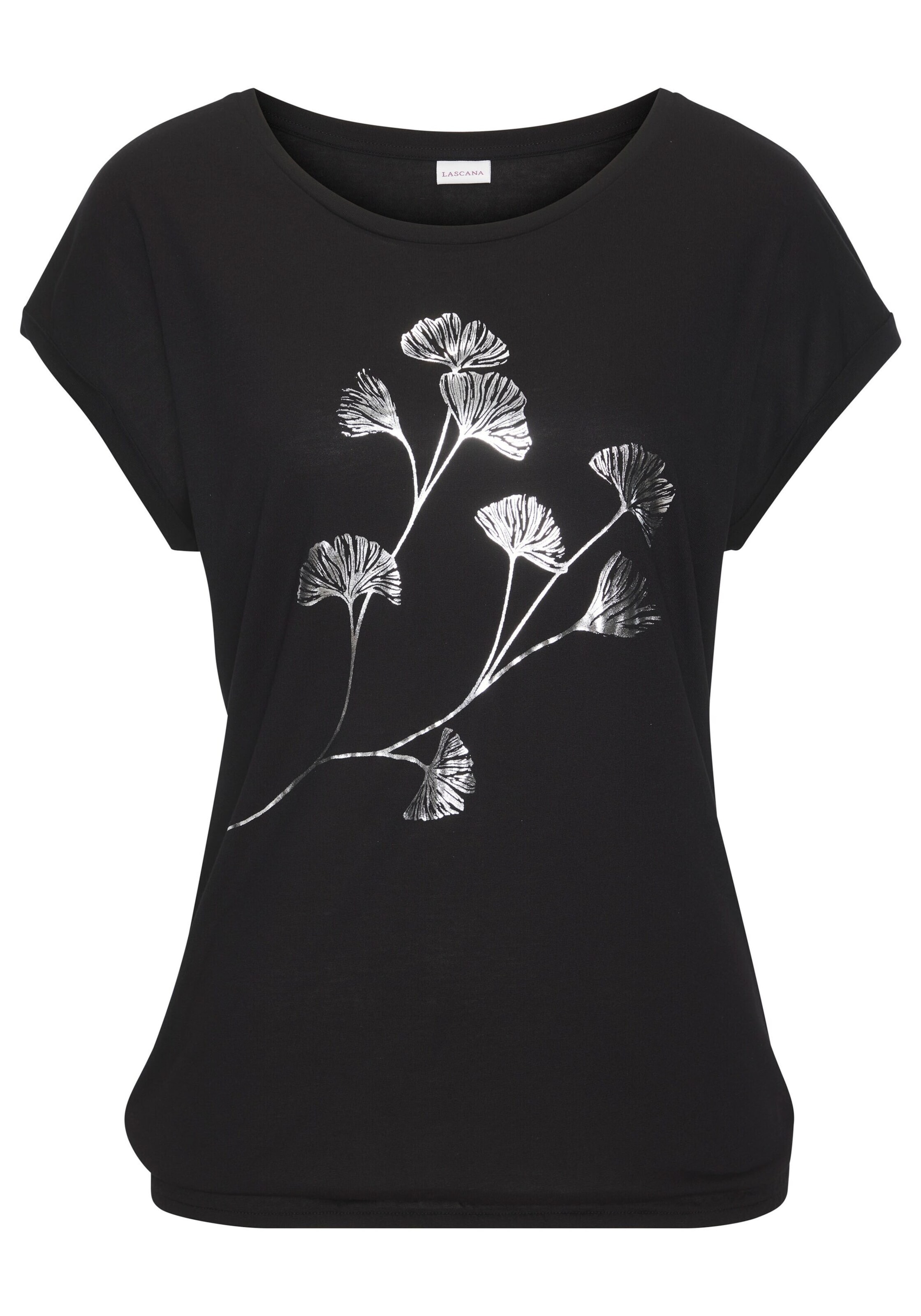 T-shirt VIVANCE en noir : devant