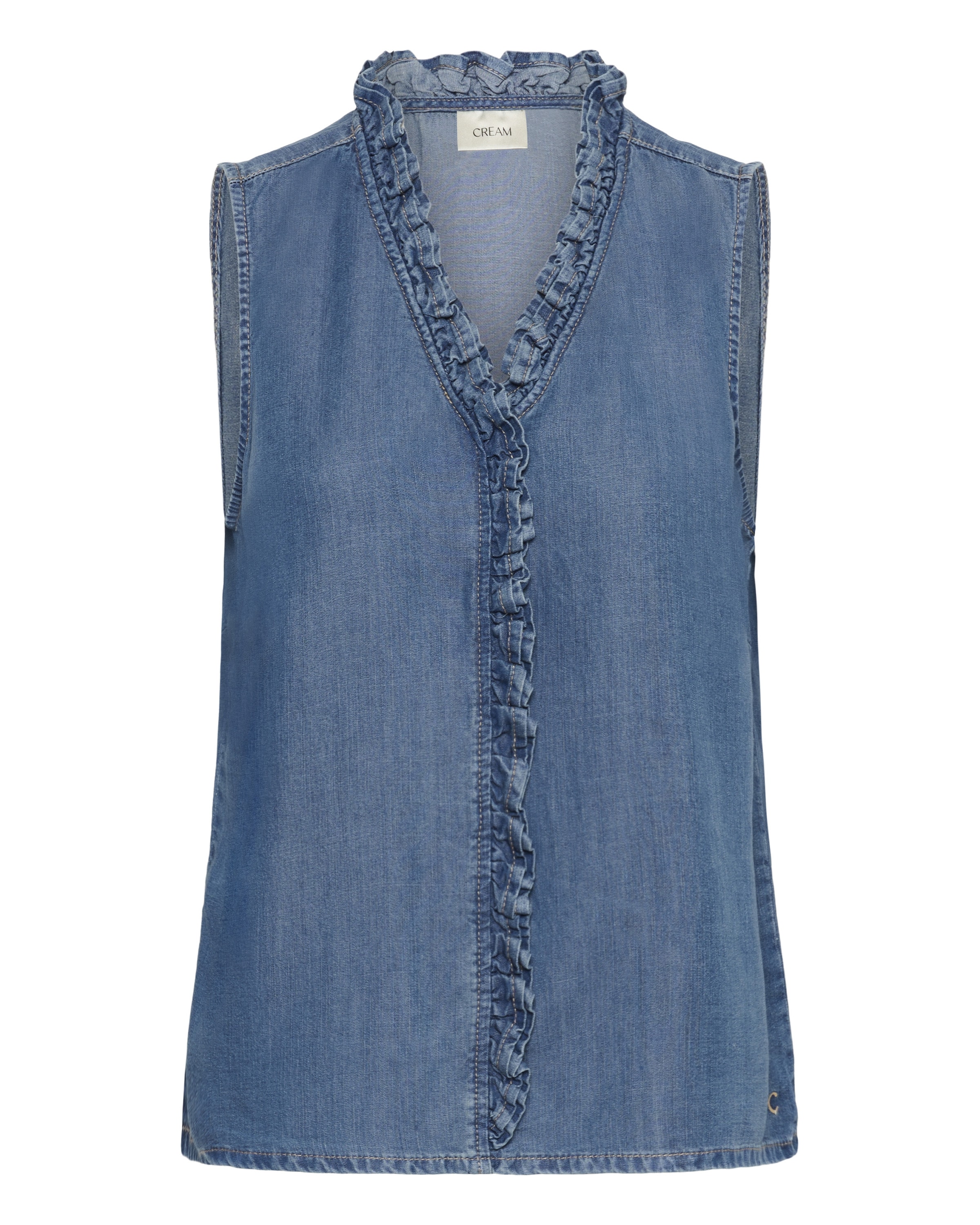 Cream Bluza 'Molly' | modra barva: sprednja stran