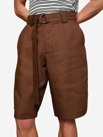 Loosefit Pantaloni con pieghe di Giesto in marrone