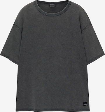 T-Shirt Pull&Bear en gris : devant