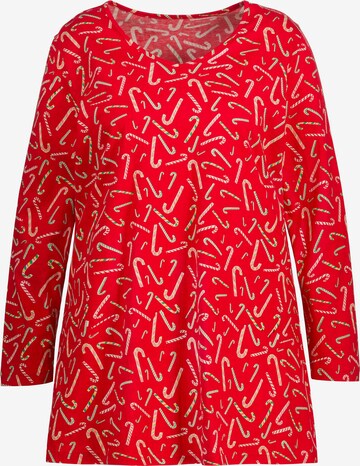 Ulla Popken Shirt in Rood: voorkant