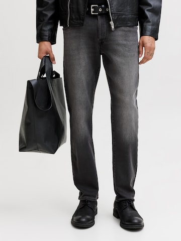 JACK & JONES Regular Jeans 'JJIMike JJFox' in Zwart: voorkant