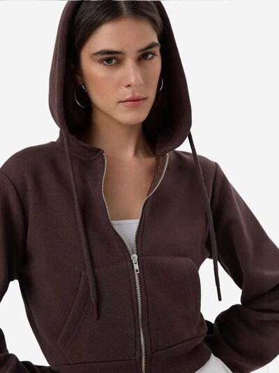 Hiccup Zip-Up Hoodie in Dark brown, Item view