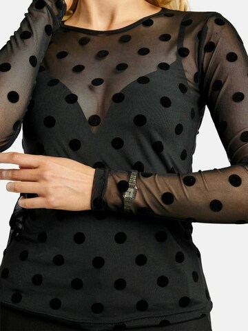 Haut ' MESH ' Liberte Essentiel en noir