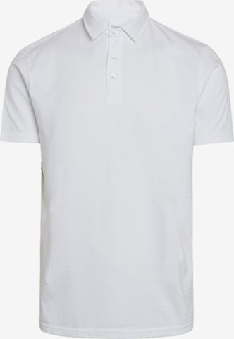 KnowledgeCotton Apparel Shirt ' Rowan tone-in-tone striped Polo ' in White: front