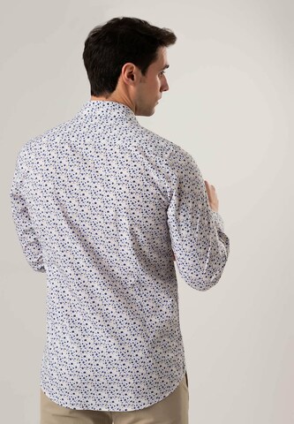 Black Label Shirt Regular Fit Businesshemd 'PRINT' in Blau