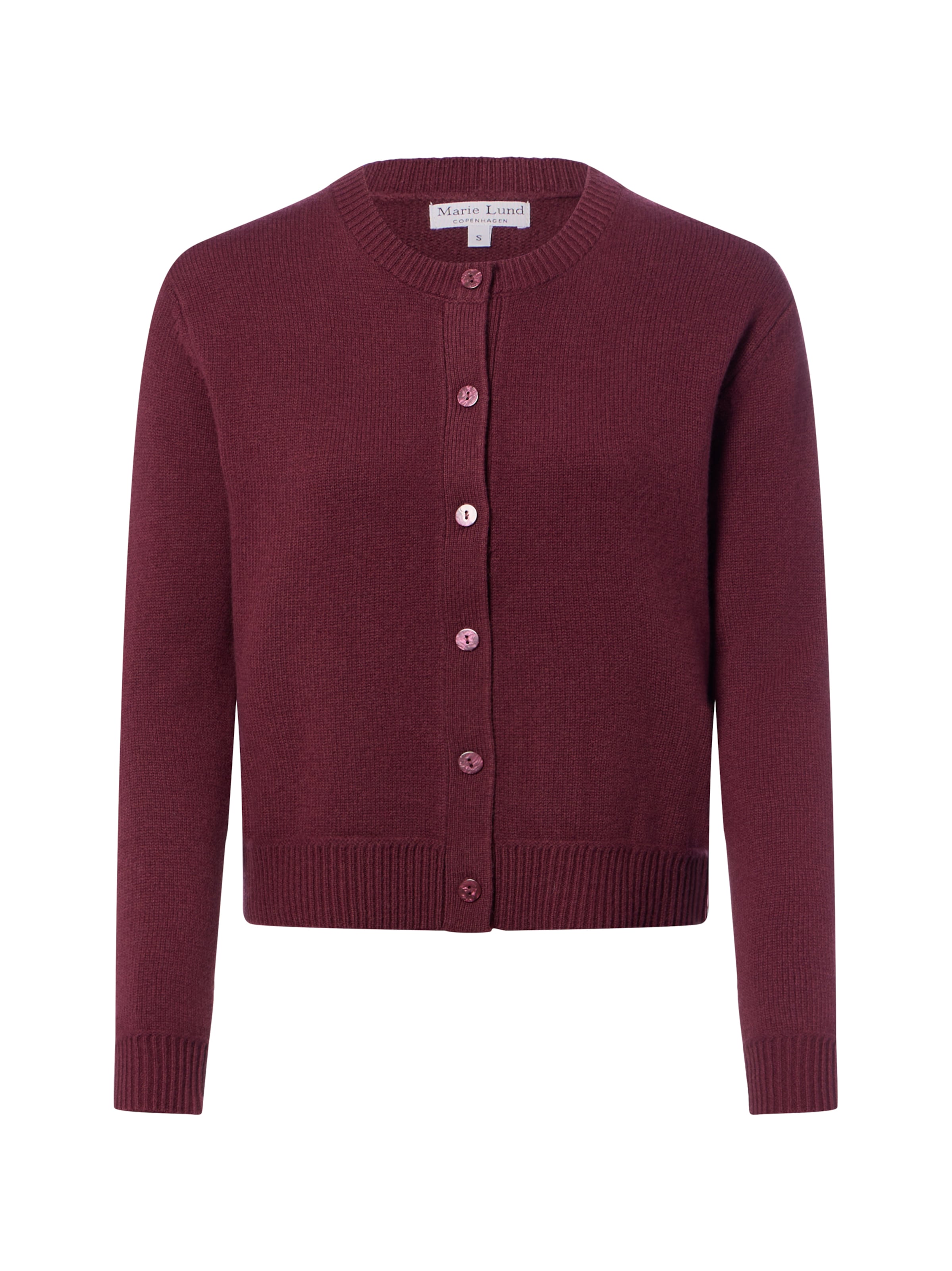 Marie Lund Knit Cardigan in Purple: front