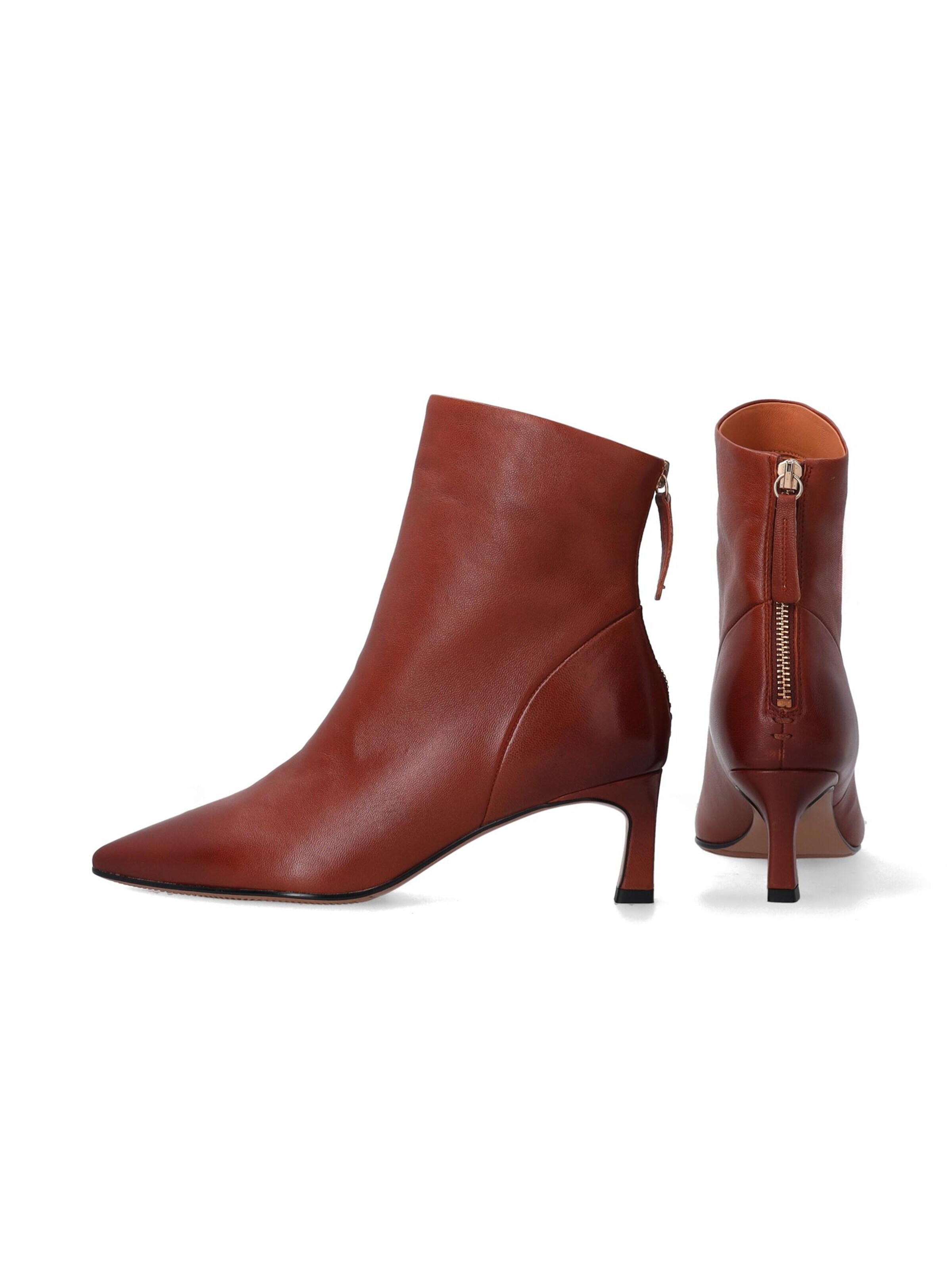 VENEZIA Boots 'Klassische braune Damenstiefel mit Stiletto-Absatz 41' in Brown: front