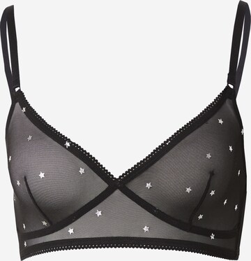 Triangle Soutien-gorge Monki en noir : devant