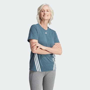 ADIDAS SPORTSWEAR Performance Shirt 'Train Icons' in Blue: front