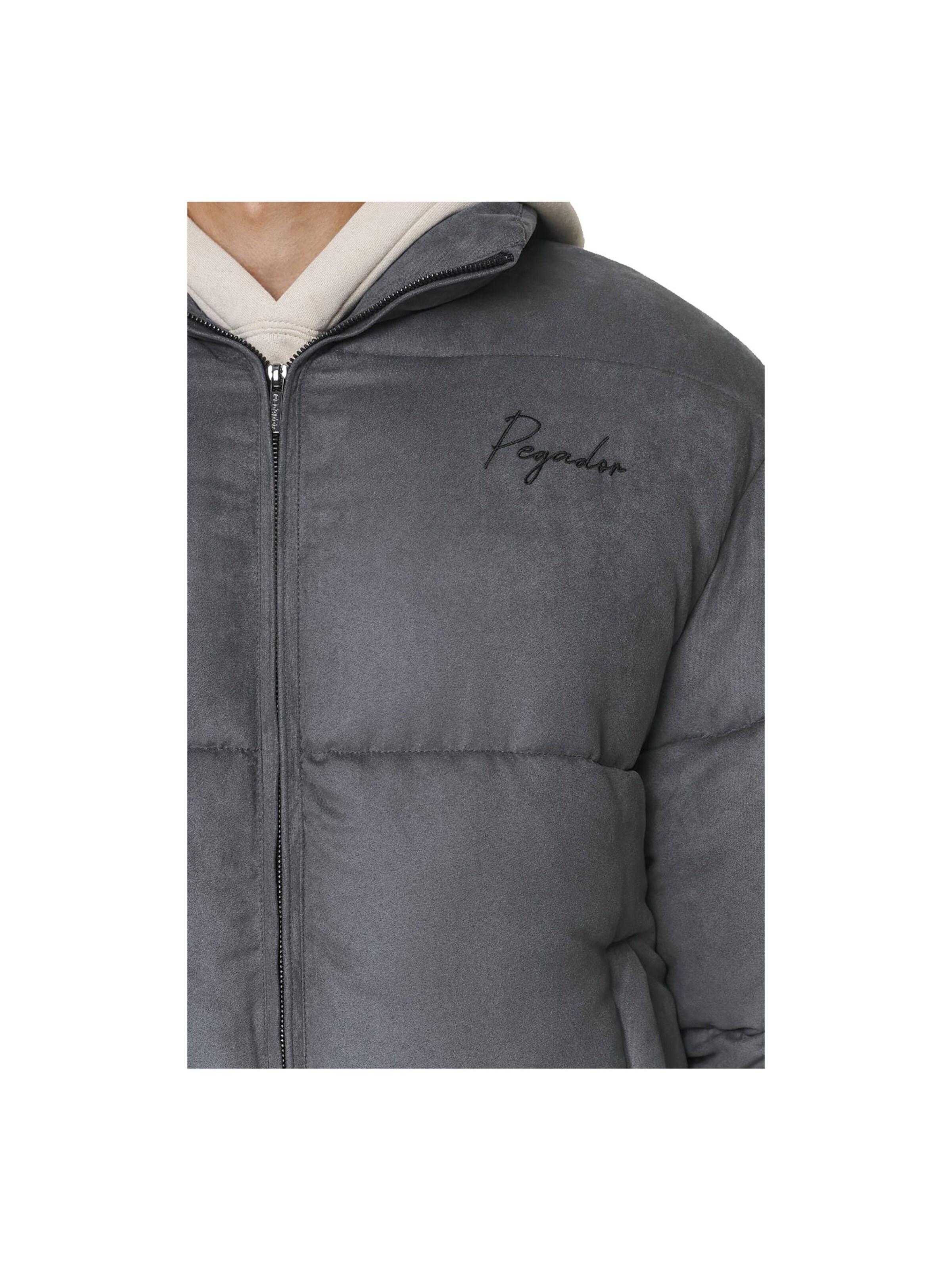 Pegador Winter Jacket 'Neum Suede' in Grey