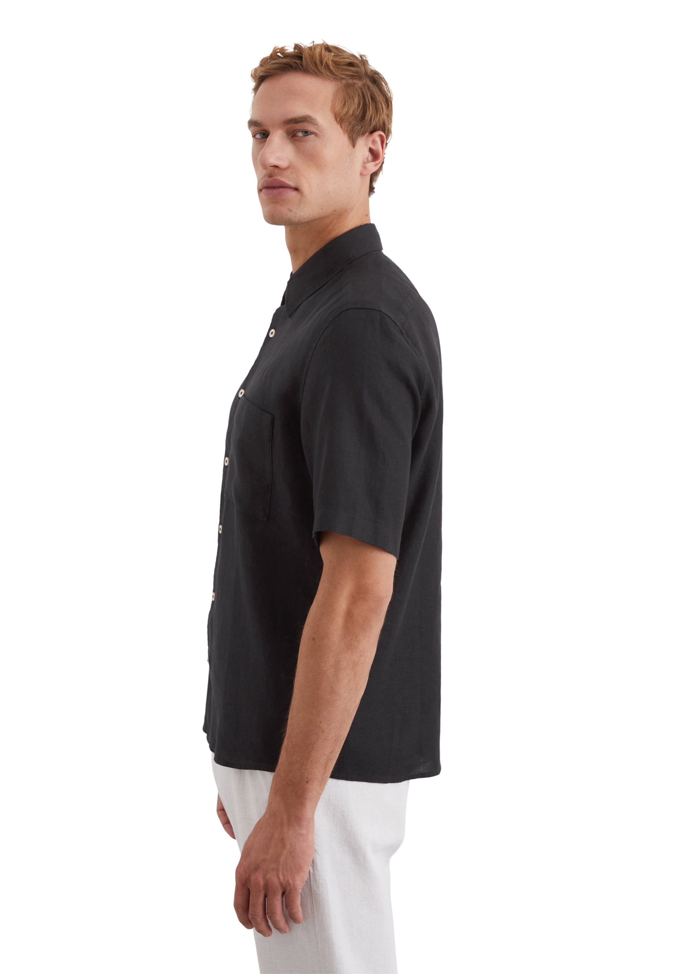 Marc O'Polo Regular fit Button Up Shirt in Black