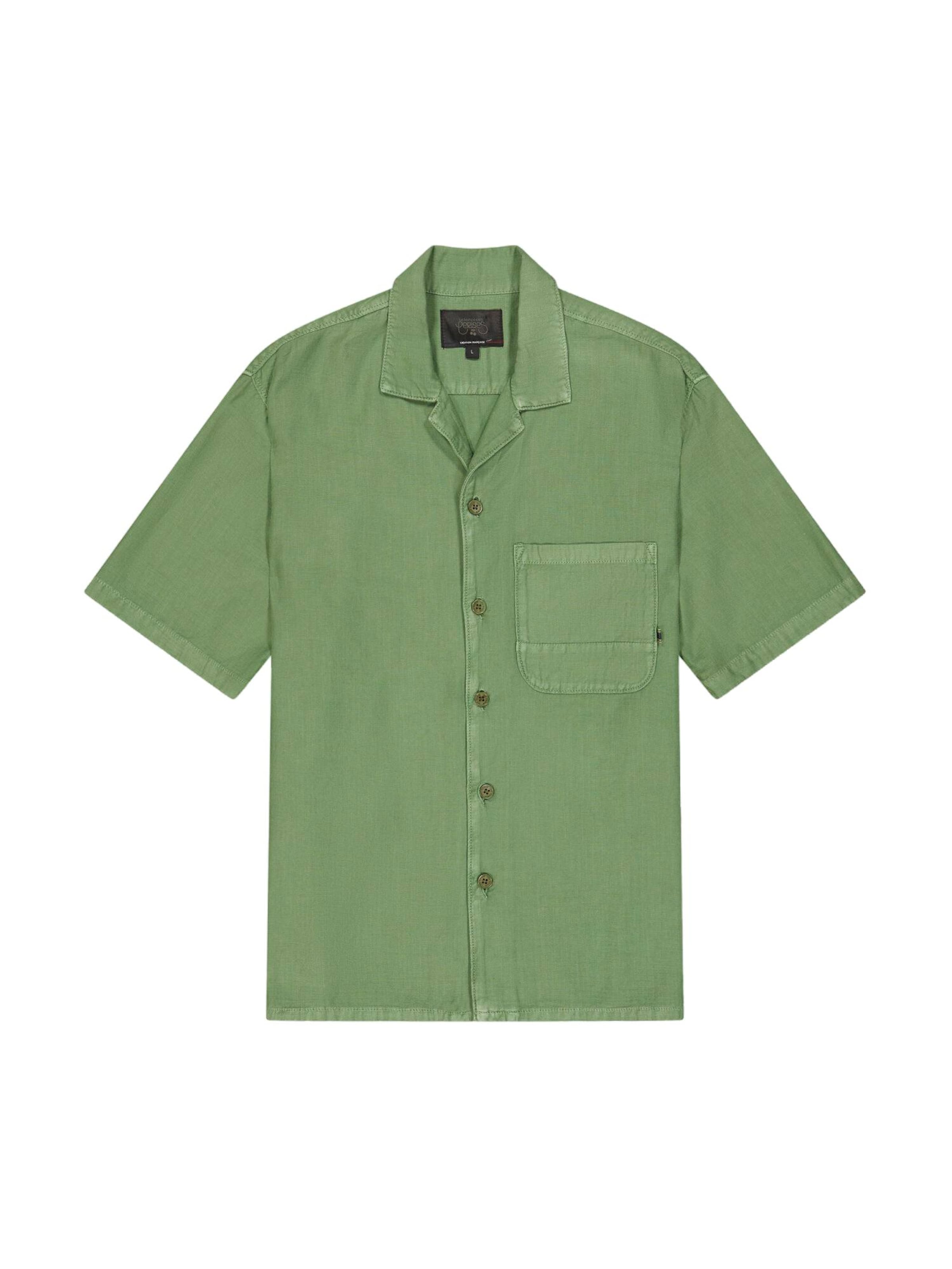 Le Temps Des Cerises Chemise 'Sulo' en vert, Vue avec produit