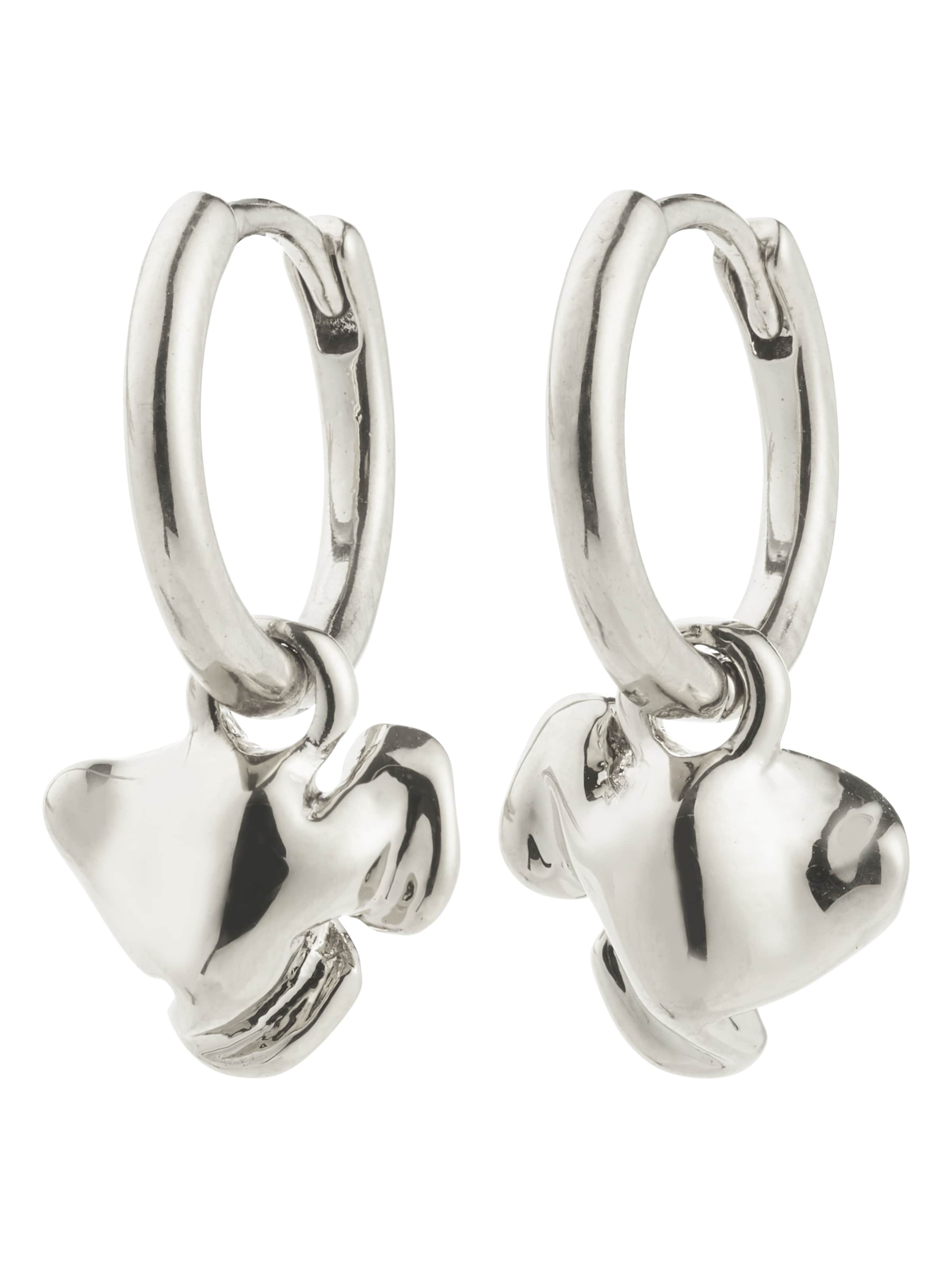 Pilgrim Örhängen 'Luis' i silver: framsida