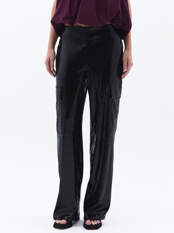 OXXO Wide Leg Hose in Schwarz: Vorderseite